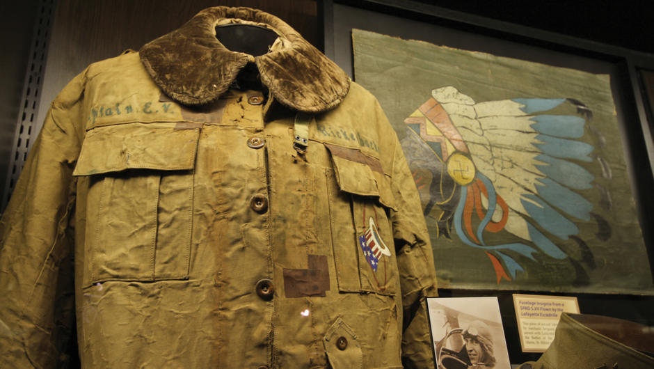 WW1 flight suit belonging to Eddie Rickenbacker.
