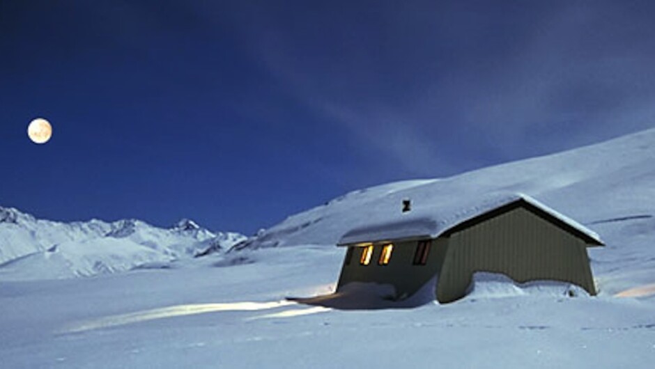 Our private hut provides an ideal base for backcountry ski courses
