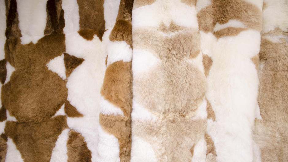 We have an extensive range of sheepskin, possum fur and alpaca rugs.