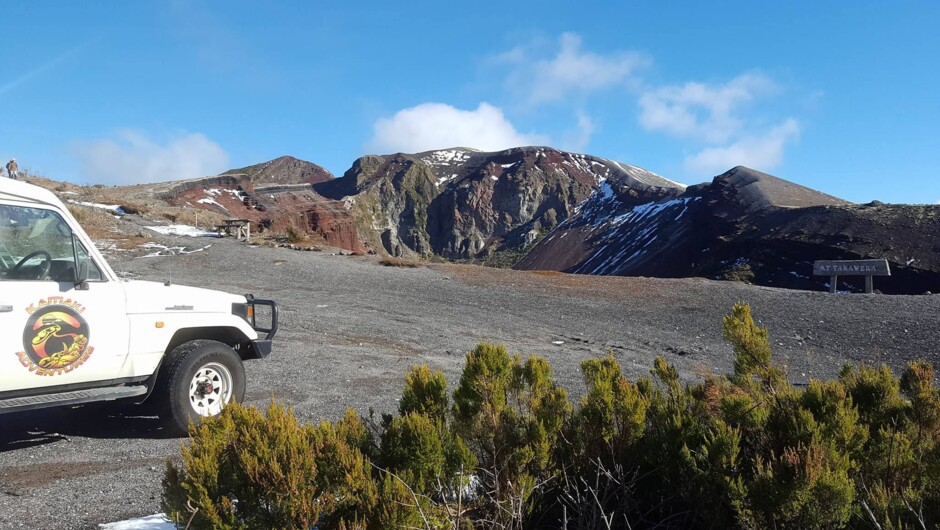 The 4WD drive up to Tarawera is just as exciting as the hike itself.