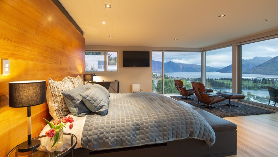 Spacious master bedroom with a true wow factor