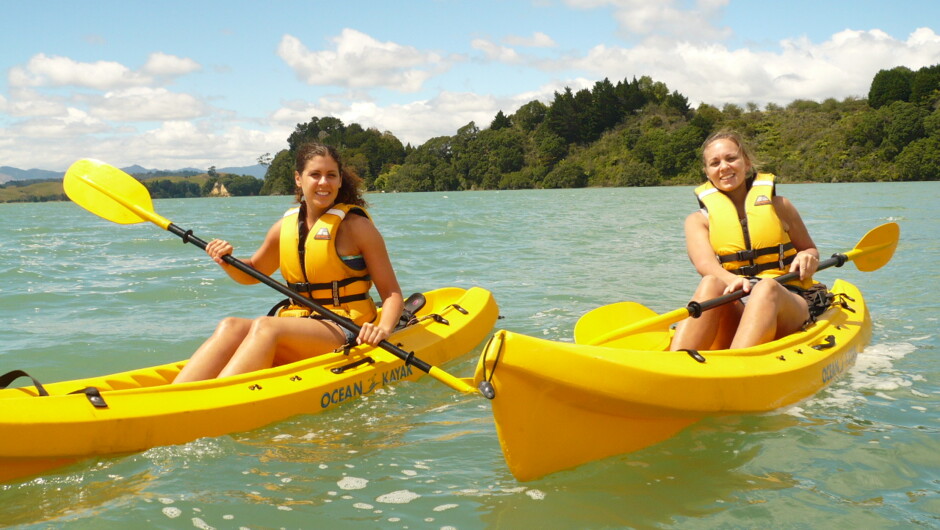 Kayaking in the Ohiwa Harbour