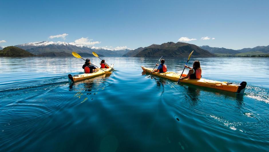 Experience the crystal clear waters of Lake Wanaka whilst you are surrounded by the Southern Alps.