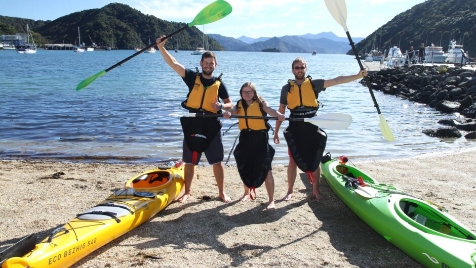 Kayaking from the Picton Foreshore