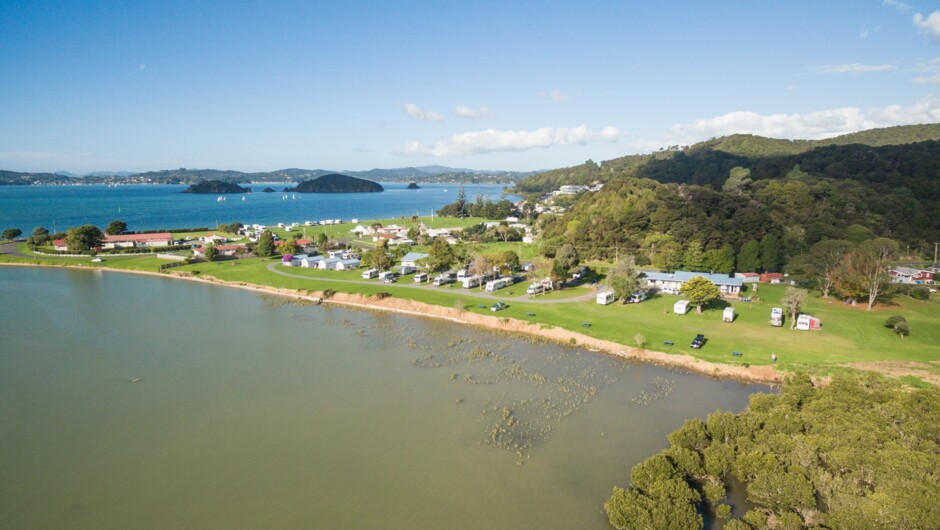 Aerial View - Waitangi Holiday Park