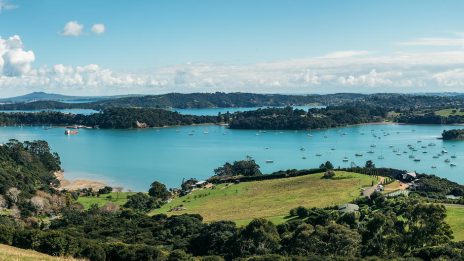 View from Luxury Guest Suites at Te Whau Lodge