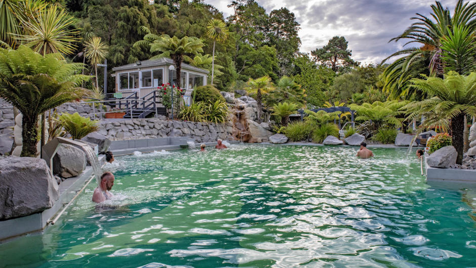 Relax at Taupo Hot Springs, geothermal mineral pools