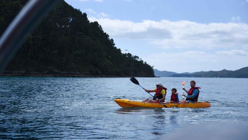 Grab a kayak in the morning and paddle out to one of the beautiful islands that The Rock stops at. After your kayak, we'll hike up to a vantage point and see this beautiful island from above!