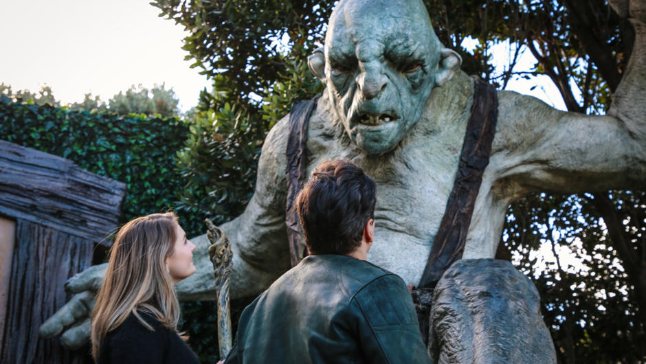 At the Weta Cave: unique life-size sculptures and beautiful artworks everywhere you look.
