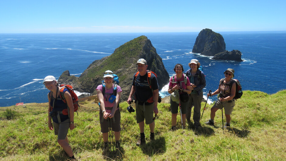 Exploring Cape Brett on the 'Kauri' adventure