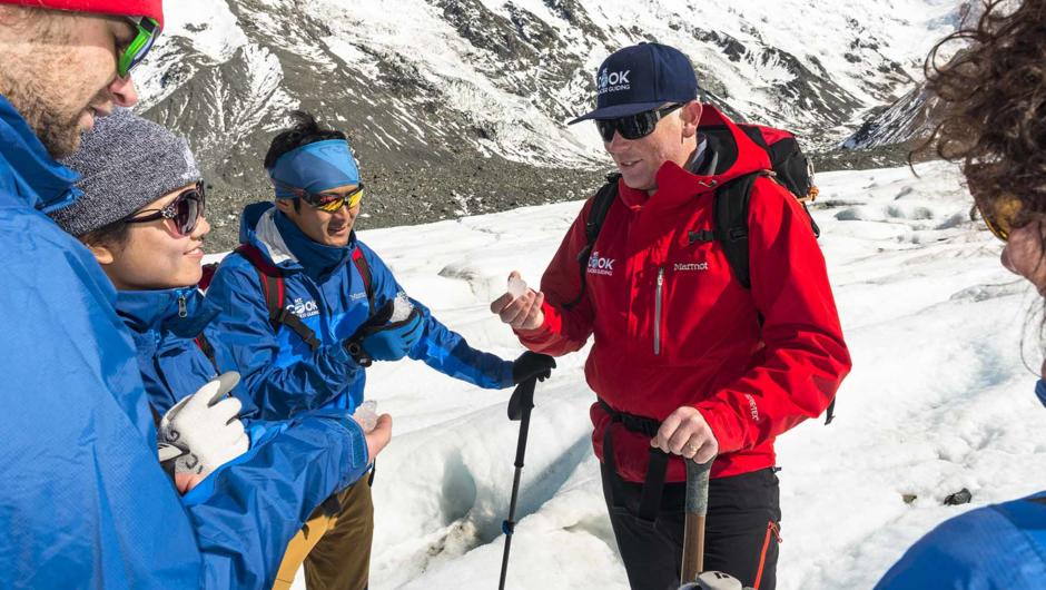 The Adventurer: Haupapa/Tasman Glacier Heli Hike Highly trained guides.