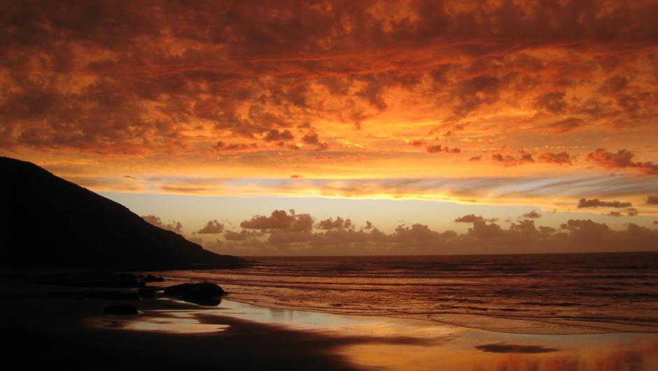 Sunset at Port Waikato