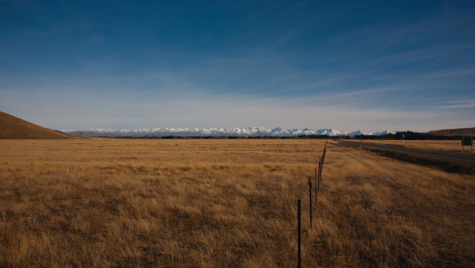 MacKenzie Basin complete with winter grass and early snow