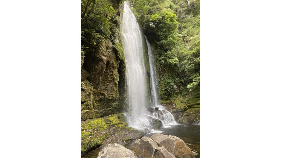 Experience the beauty and drama of Korokoro Falls.