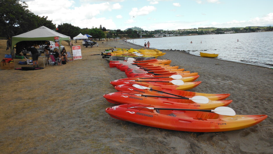 We have a wide range of equipment that you’re able to hire such as kayaks, stand up paddle boards (SUP), mountain bikes and bike racks.