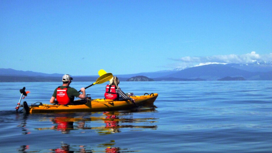 Spend a full day kayaking on Lake Taupo