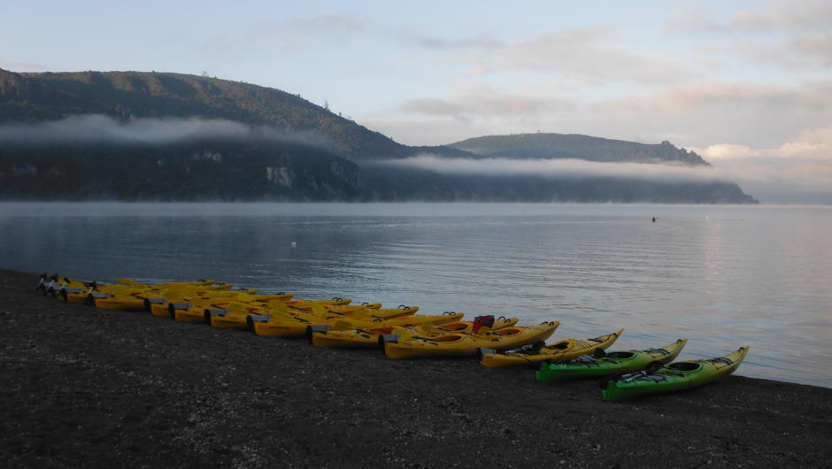 Spend a full day kayaking on Lake Taupo