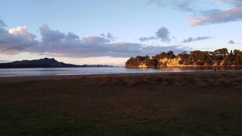 Dusk..  Captured Directly across from Anchorage Motel Whitianga.