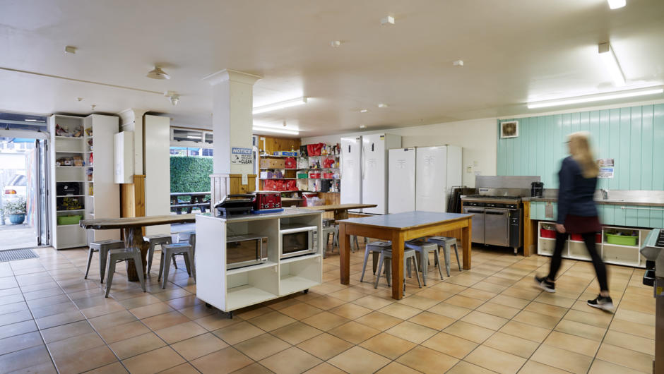 Large spacious kitchen with commerical ovens