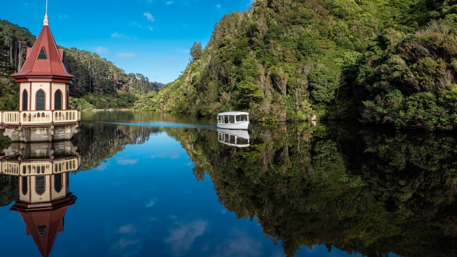 Zealandia&#039;s lower lake.