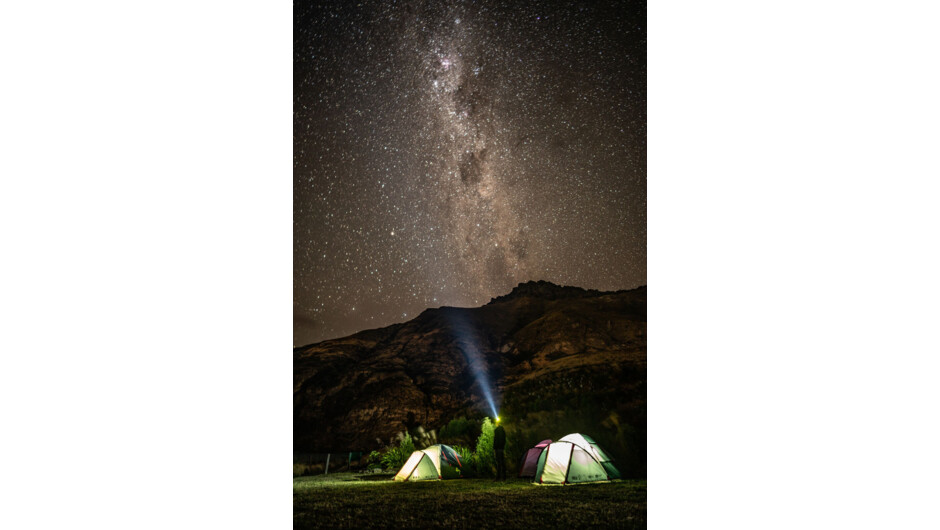 Camping under the stars at Ben Lomond.