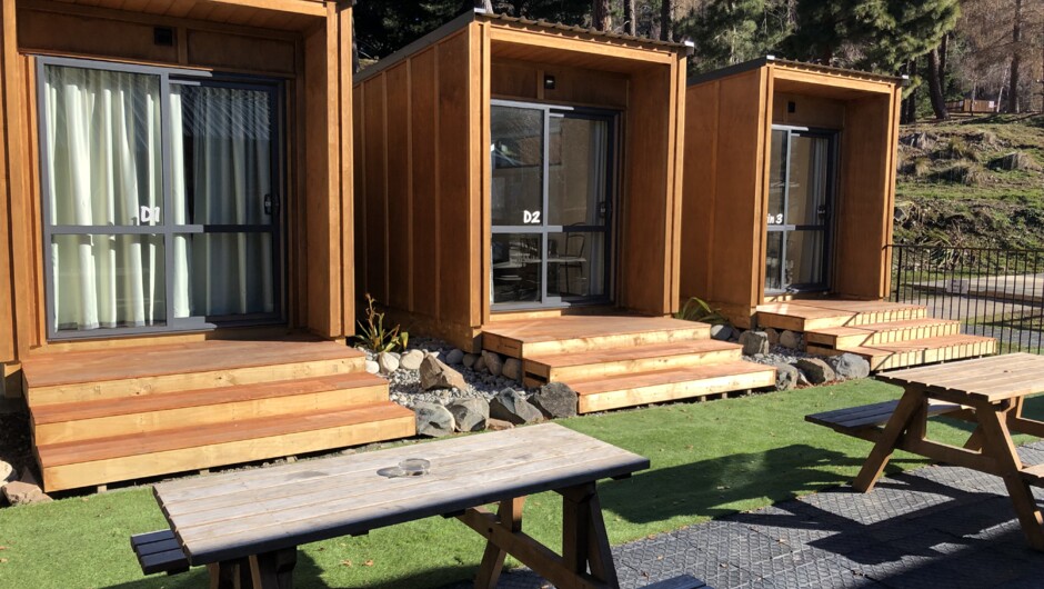 Private cabins - have your privacy while using the backpackers facilities