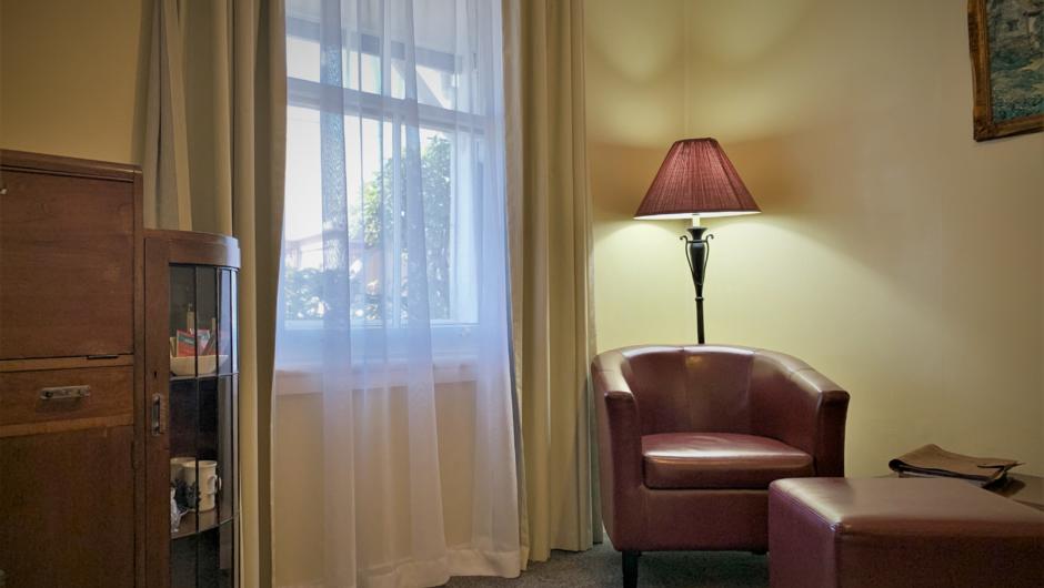 Enjoy the old style and comfort in our Whakapapa suite
