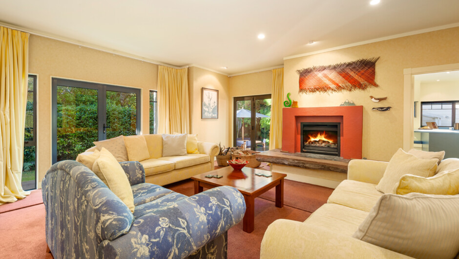 Guest Lounge for relaxation after exploring the Turangi Region