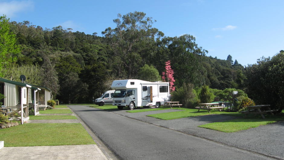 perfect powered sites for motorhomes and caravans