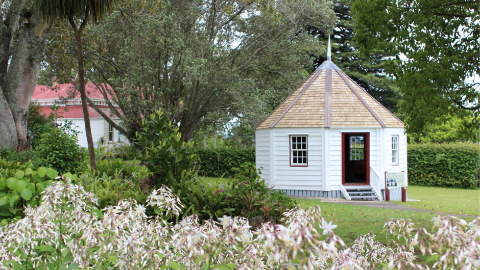 Set on 25 hectares, Heritage Park is home to several historic buildings including the c1859 Oruaiti Chapel.