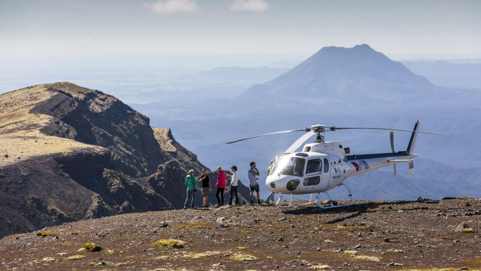 Passengers on Top of Mount Tarawera