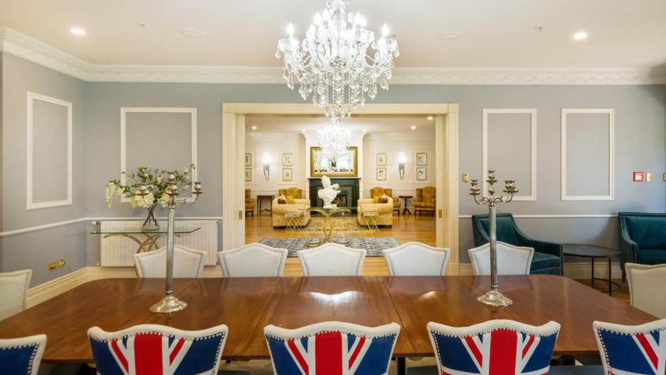 The Dining Room at Henley Hotel - a touch of British quirkiness in the decor.