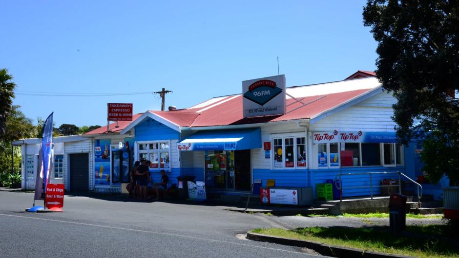 Pick up essential supplies or stop in for an ice cream at Waipu Cove general store.