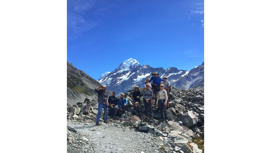 Aoraki / Mt Cook at its best! Wonderful group, stunning weather, and fabulous scenery.