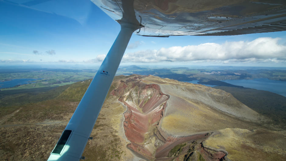 Mount Tarawera from Float Plane