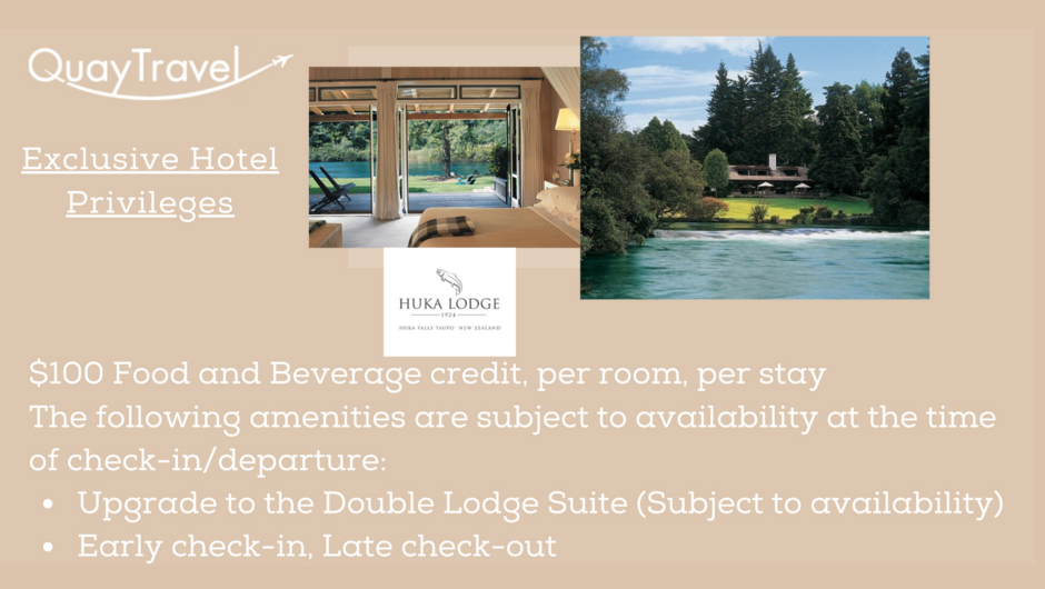 Huka Lodge, Taupo