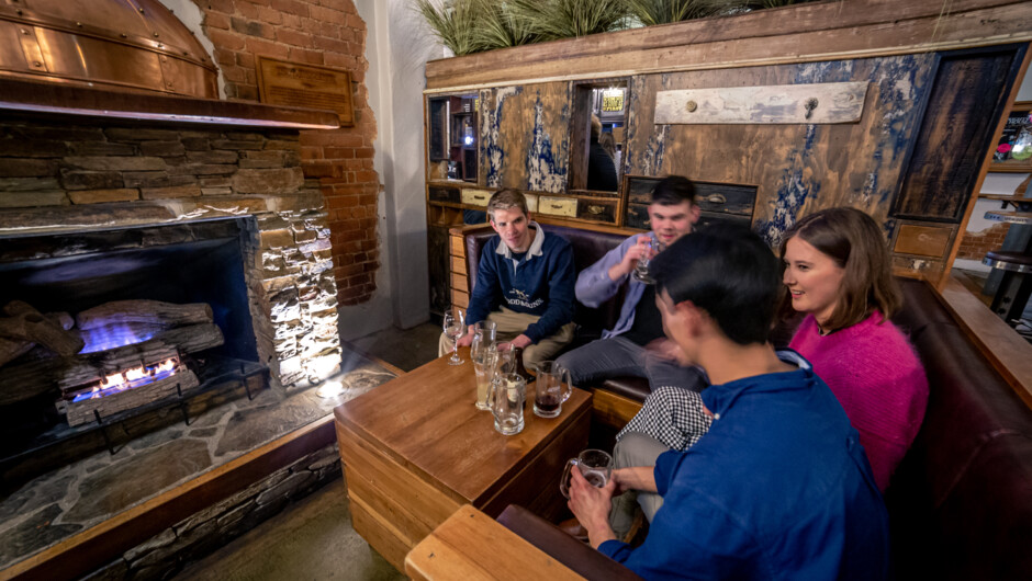 Relax by the fire and sample some of the award-winning beverages on tap at the Speight's Ale House.