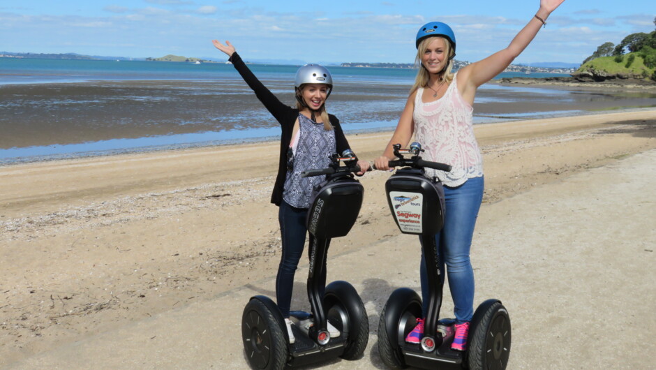 Stopping off at the Beach is part of enjoying the beauty of Devonport and having a great Segway.
