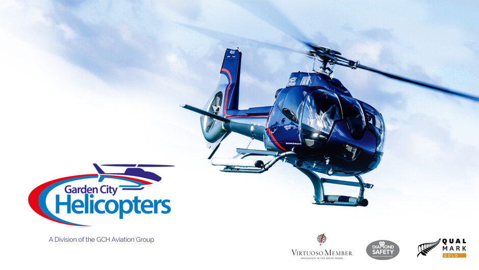 Garden City Helicopters is a division of GCH Aviation. 100% NZ owned and operated. Qualmark Gold
Only New Zealand Aviation supplier to the luxury network of Virtuoso