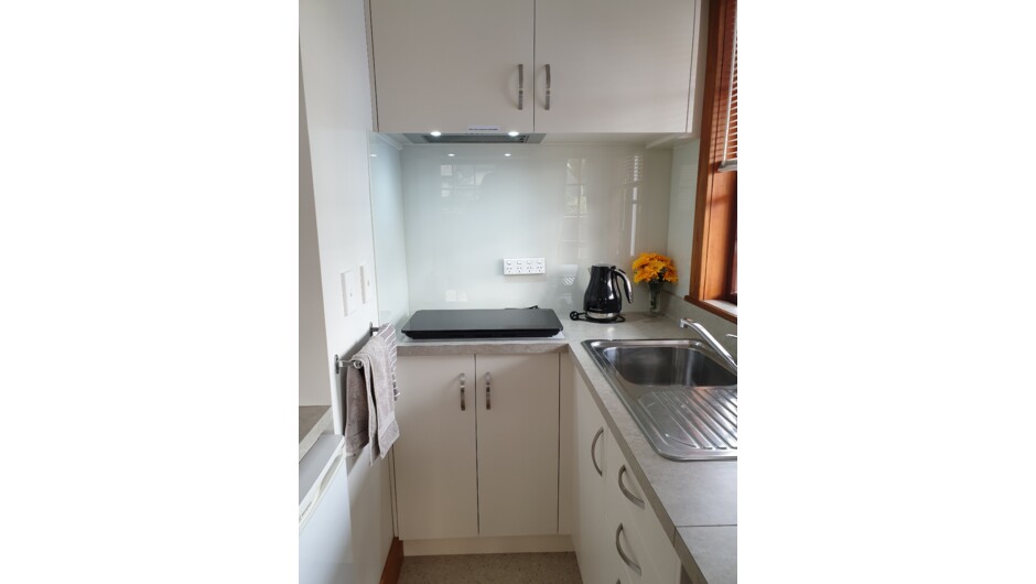 Studio Cottage Kitchenette with induction cooktop