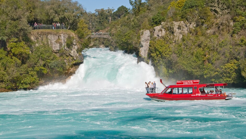 Cruise to the base of Huka Falls with Huka Falls River Cruise