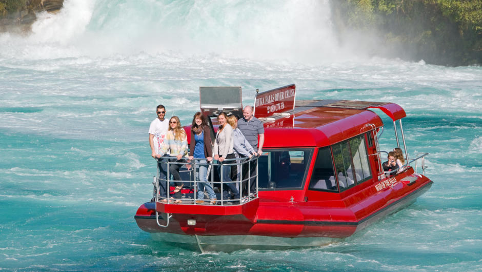 Cruise to Huka Falls River Cruise in our purpose built river boat