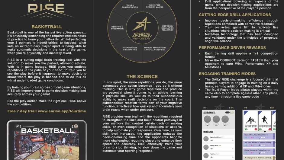 RISE | The No. 1 brain training tool for Basketballers