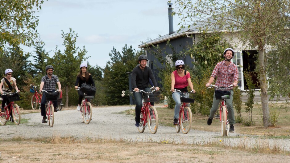 Cycling the vines with friends in Martinborough New Zealand