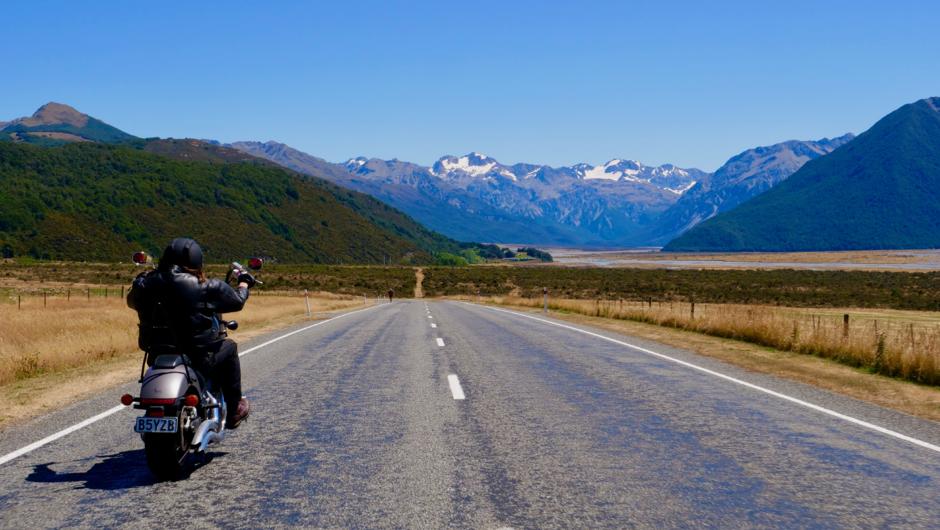Explore the North and South Island by motorcycle