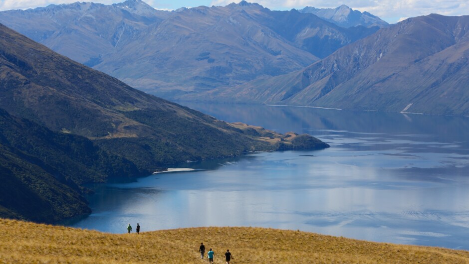 Reconnect with the High Country high over Lake Wanaka.