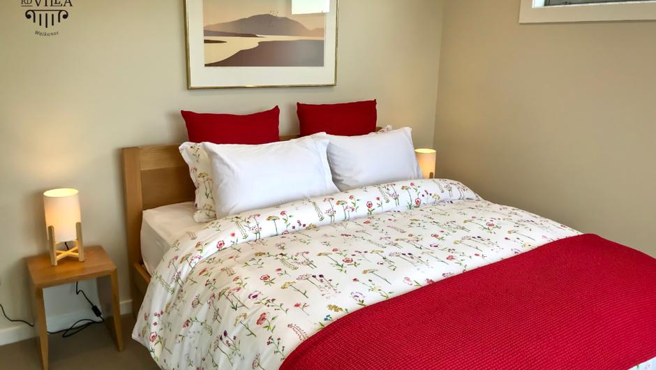 We have invested in top quality beds with duvets and pillows made of goose down and feather. The bed linen is 100% cotton and 1000 thread count.