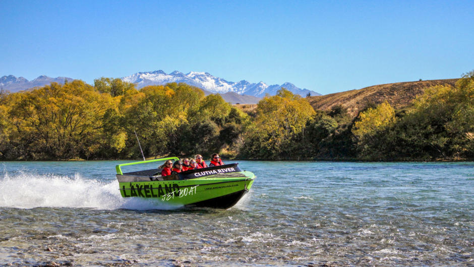 Lakeland Jet Boat taking on the mighty Clutha River