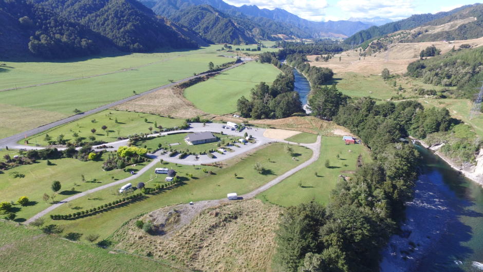 Ariel view of the park