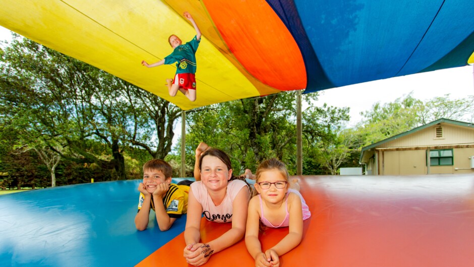 We also have a jumping pillow the kids will love.